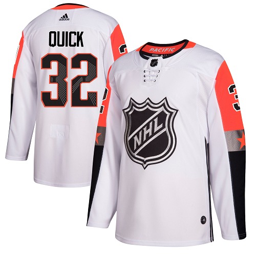 Adidas Los Angeles Kings #32 Jonathan Quick White 2018 All-Star Pacific Division Authentic Stitched Youth NHL Jersey